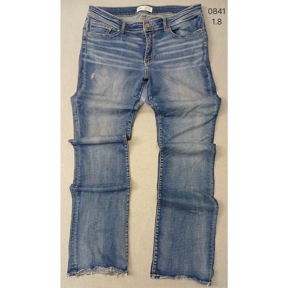 BKE (31- 37 1/2) Universal Fit Mid Rise Boot Cut Stretch Blue Denim Jeans